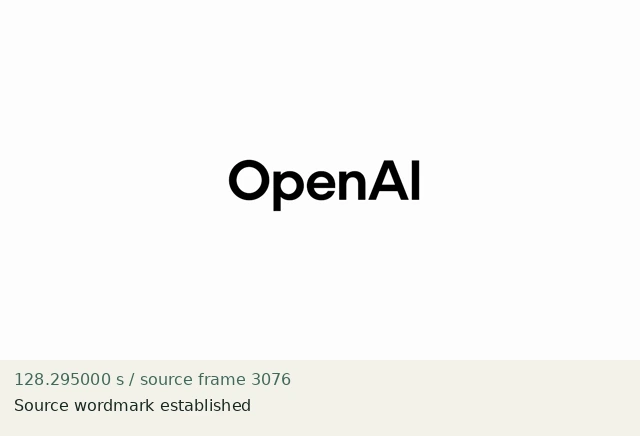 Source wordmark established at source 128.295000 seconds