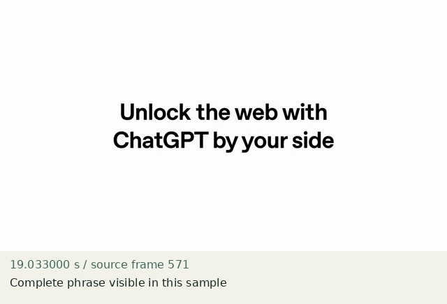 Complete phrase visible in this sample — source frame 571