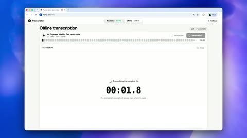 Source frame at 100.500s. Timer interface, then completion display.