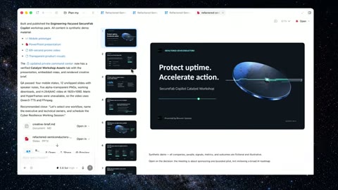 Source frame at 65.500s. Deck, account site and embedded video player.