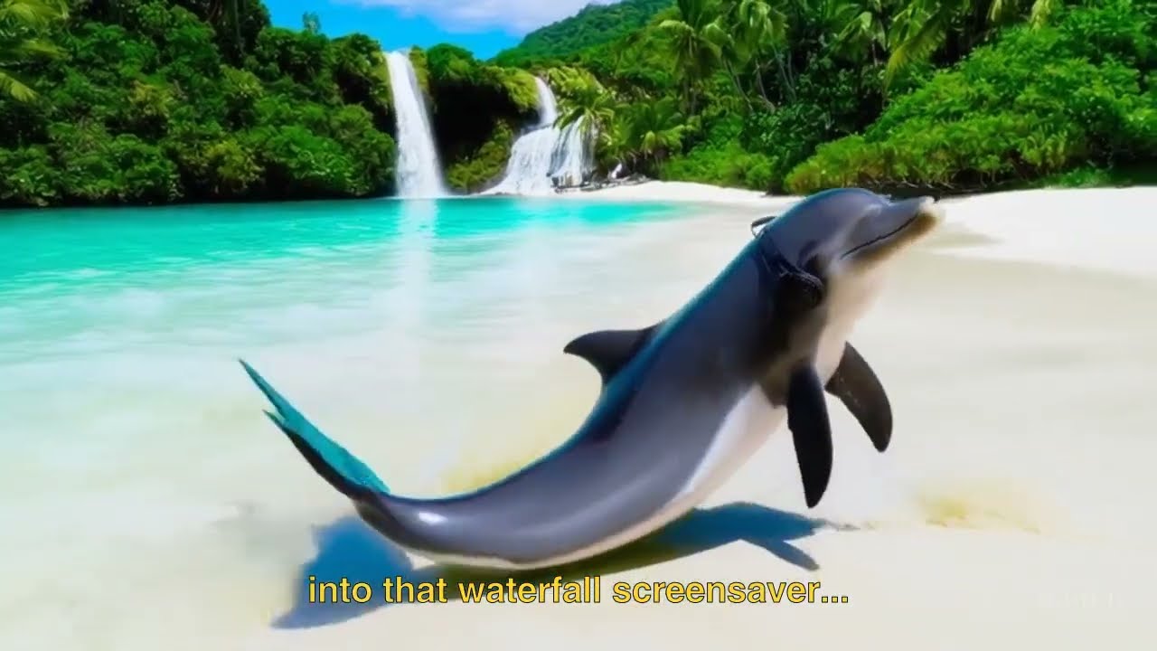 A Day in the Life of the Dolphin Co-Worker · Made by Liana Paberza with Sora — original channel thumbnail