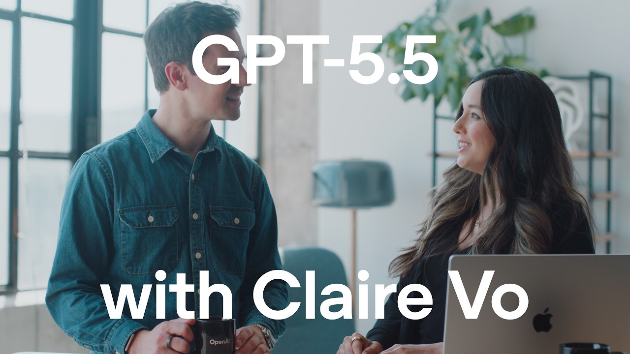 First impressions of GPT-5.5 from Claire Vo — original channel thumbnail